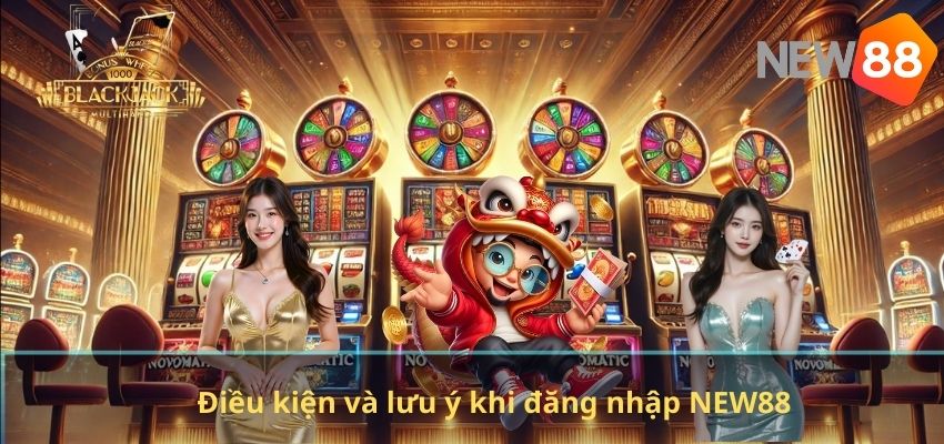 Điều kiện và lưu ý khi đăng nhập NEW88